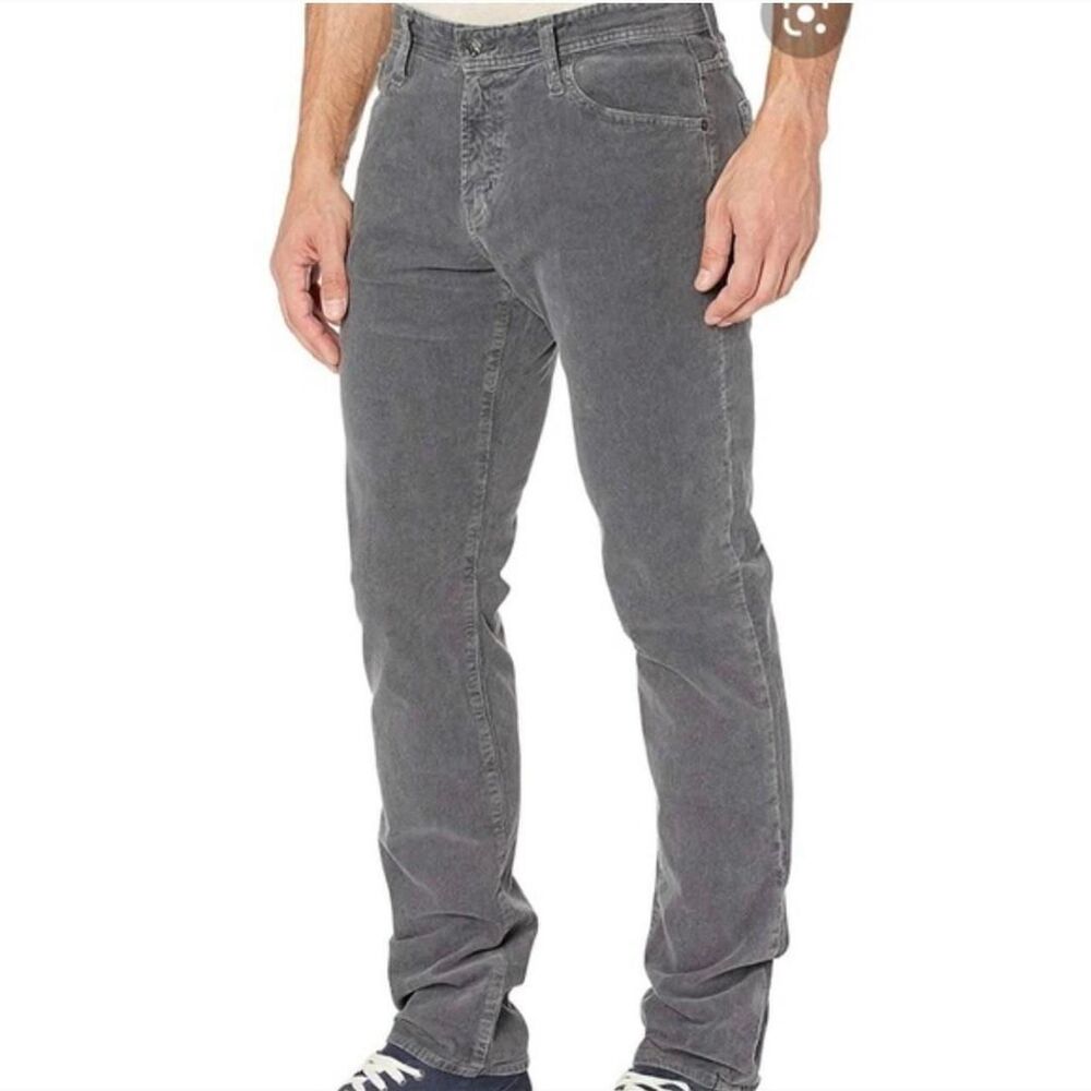 Adriano Goldschmied The Graduate Grey Corduroy Tailored Leg Jeans Mens Size 32